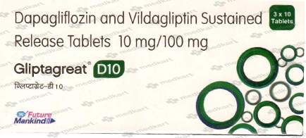 GLIPTAGREAT D10/100MG TABLET 10'S