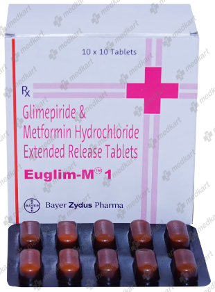 EUGLIM M 1MG TABLET 10'S