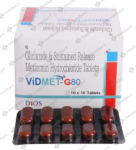 VIDMET G 80MG TABLET 10'S