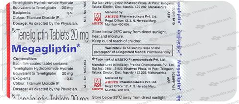 MEGAGLIPTIN 20MG TABLET 10'S