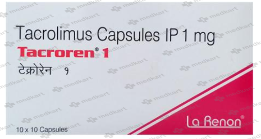 TACROREN 1MG CAPSULE 10'S