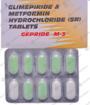 GEPRIDE M 3MG TABLET 10'S