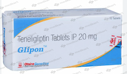 GLIPON 20MG TABLET 10'S