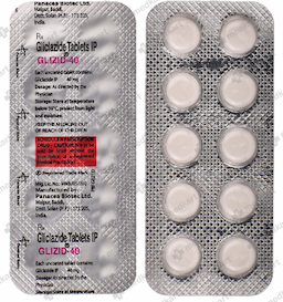 GLIZID 40MG TABLET 10'S