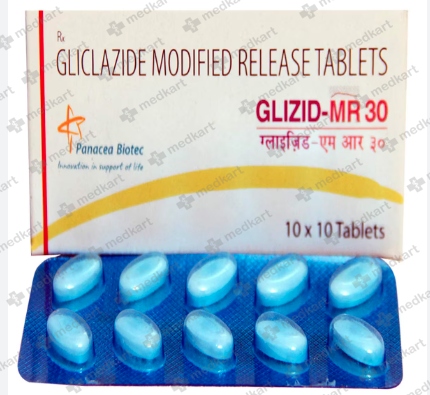 GLIZID MR 30MG TABLET 10'S