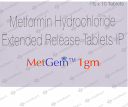 METGEM 1GM TABLET 10'S