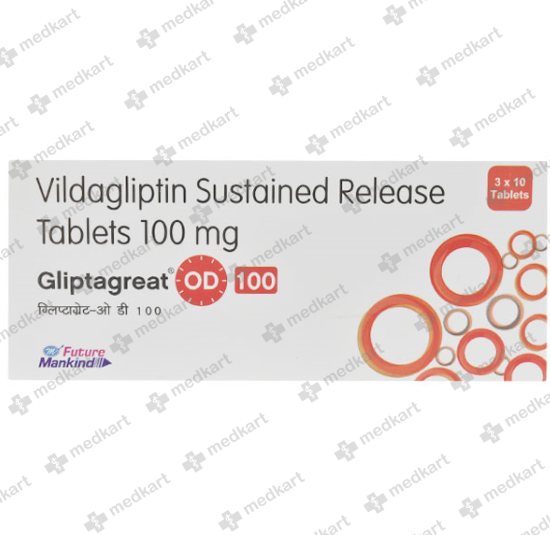 GLIPTAGREAT OD 100MG TABLET 10'S