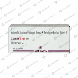 CYMET PLUS 50/5MG TABLET 10'S