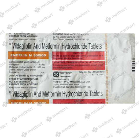 ENCELIN M 50/500MG TABLET 10'S