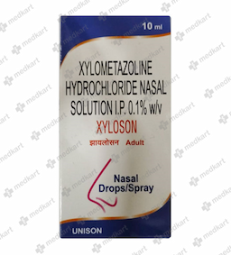 XYLOSON 0.1% ADULT NASAL DROPS 10 ML