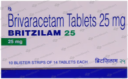 BRITZILAM 25MG TABLET 14'S