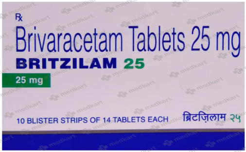 BRITZILAM 25MG TABLET 14'S