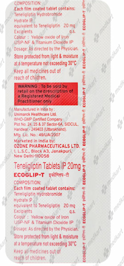 ECOGLIP T 20MG TABLET 10'S