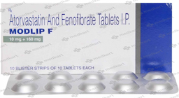 Modlip-F Tablet 10’s – Cholesterol Management Medicine