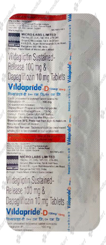 VILDAPRIDE D 10/100MG TABLET 10'S