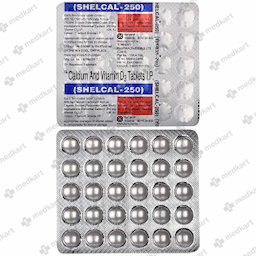 SHELCAL 250MG TABLET 30'S