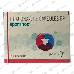 SPORANOX 100MG CAPSULE 10'S