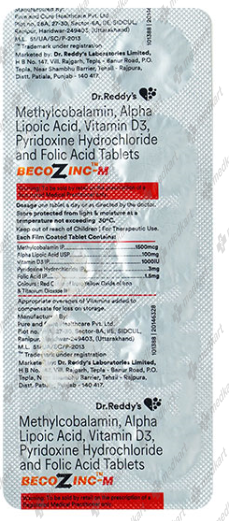 BECOZINC M TABLET 10'S