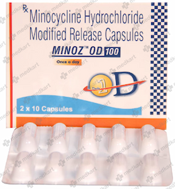 MINOZ OD 100MG TABLET 10'S