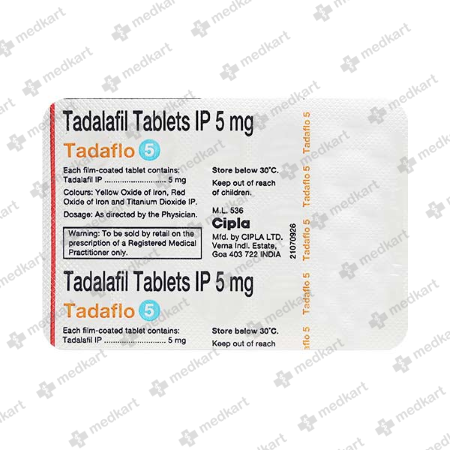 TADAFLO 5MG TABLET 15'S