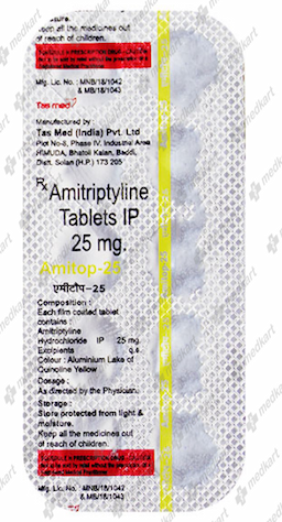 AMITOP 25MG TABLET 10'S