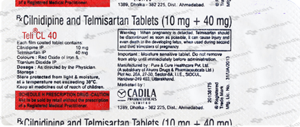 TELI CL 40MG TABLET 10'S