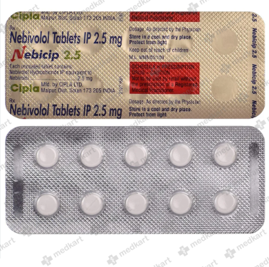 NEBICIP 2.5MG TABLET 10'S