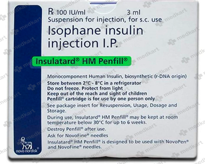 INSULATARD HM PENFILL 3 ML