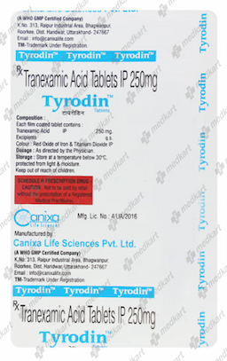 TYRODIN TABLET 10'S