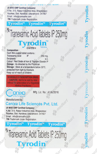 TYRODIN TABLET 10'S