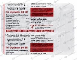 TRI GLYCLAZAR 60MG SR TABLET 10'S