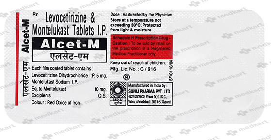 ALCET M TABLET 10'S