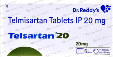 TELSARTAN 20MG TABLET 15'S