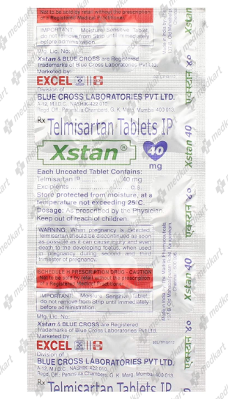 XSTAN 40MG TABLET 10'S