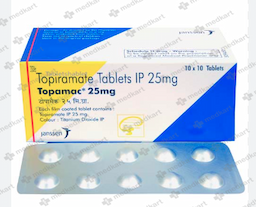 TOPAMAC 25MG TABLET 10'S