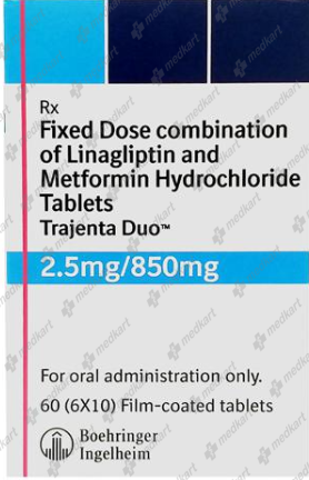 TRAJENTA DUO 2.5/850MG TABLET 10'S