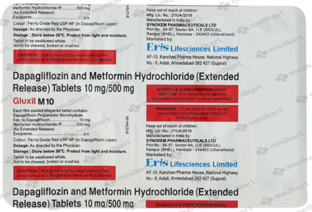 GLUXIT M 10MG TABLET 10'S