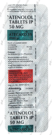 ATECARD 50MG TABLET 14'S