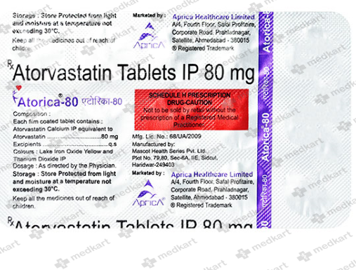 ATORICA 80MG TABLET 15'S