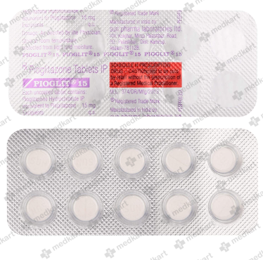 PIOGLIT 15MG TABLET 10'S