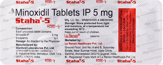 STAHA 5MG TABLET 10'S