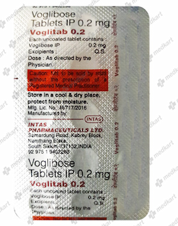 VOGLITAB 0.2MG TABLET 15'S