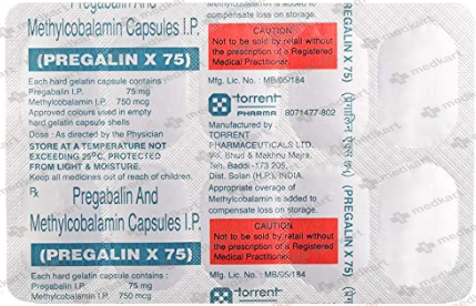 PREGALIN X 75MG CAPSULE 10'S