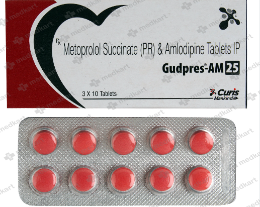 GUDPRES AM 25MG TABLET 10'S