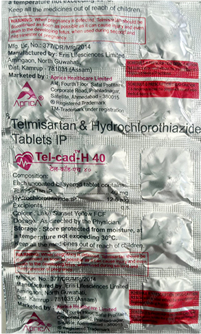 TEL CAD H 40MG TABLET 15'S