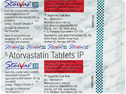 STORVAS 20MG TABLET 15'S