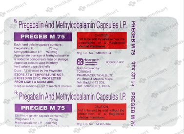 PREGEB M 75MG CAPSULE 10'S