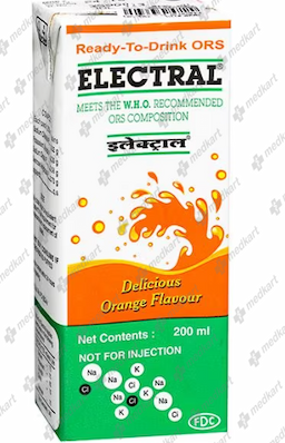 ELECTRAL ORANGE LIQUID 200 ML