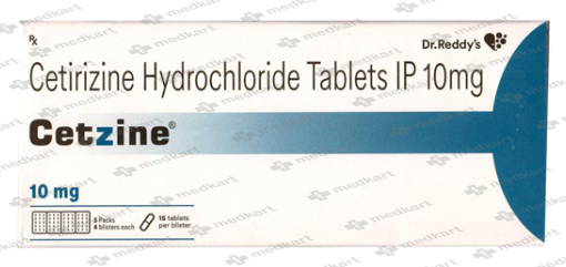 CETZINE 10MG TABLET 10'S