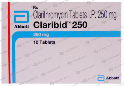 CLARIBID 250MG TABLET 10'S